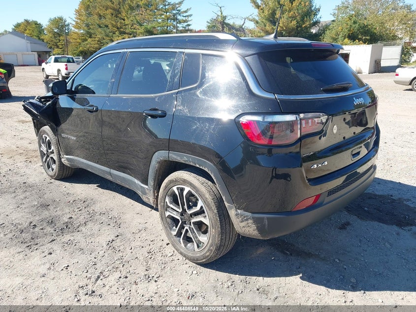 Vin: 3c4njdcb3nt195321, lot: 46908907, jeep compass limited 4x4 20223