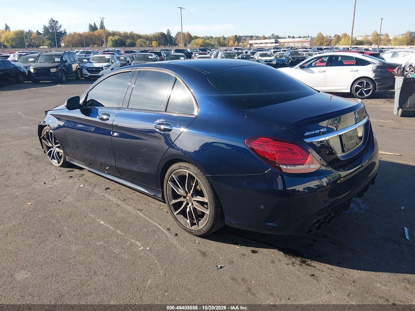 Vin: wddwf6ebxlr556585, lot: 46908912, mercedes-benz amg c 43 4matic 20203