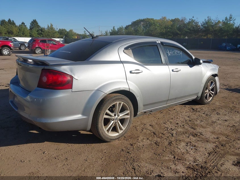Vin: 1c3cdzcb9dn588240, lot: 46908917, dodge avenger sxt 20134