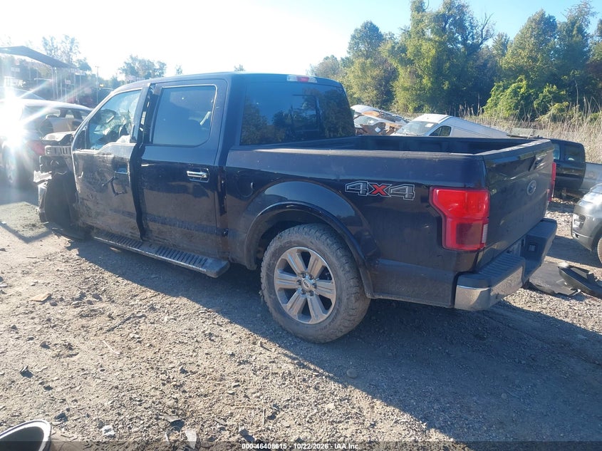 Vin: 1ftew1ep7jfd58758, lot: 46908973, ford f-150 lariat 20183