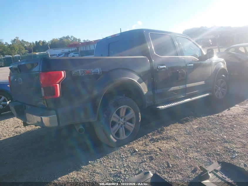 Vin: 1ftew1ep7jfd58758, lot: 46908973, ford f-150 lariat 20184