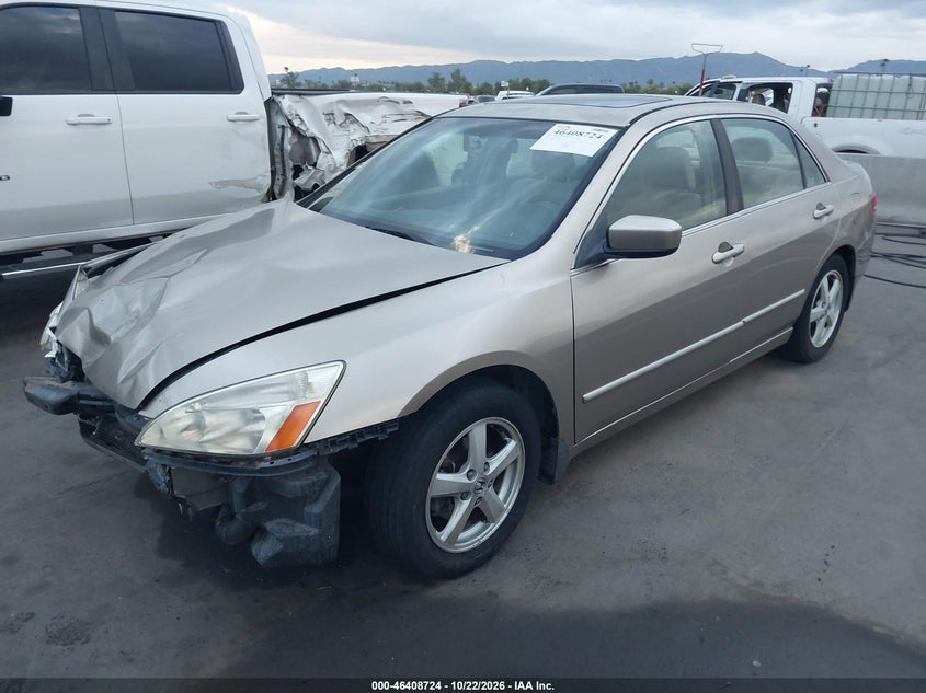 2004 Honda Accord 2.4 Ex, Front End, IAAI, VIN JHMCM56664C010478 — photo 2