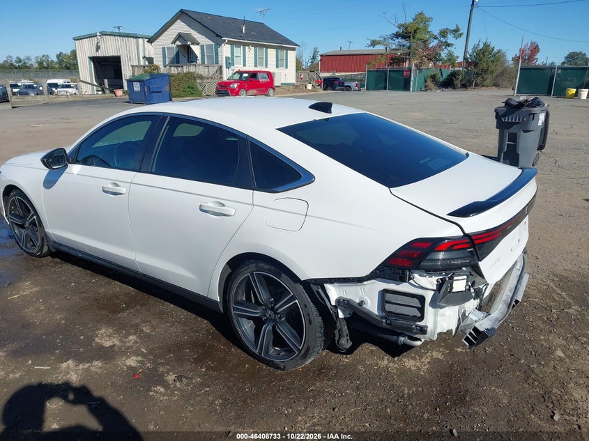 Vin: 1hgcy2f58pa054608, lot: 46909091, honda accord hybrid sport 20233