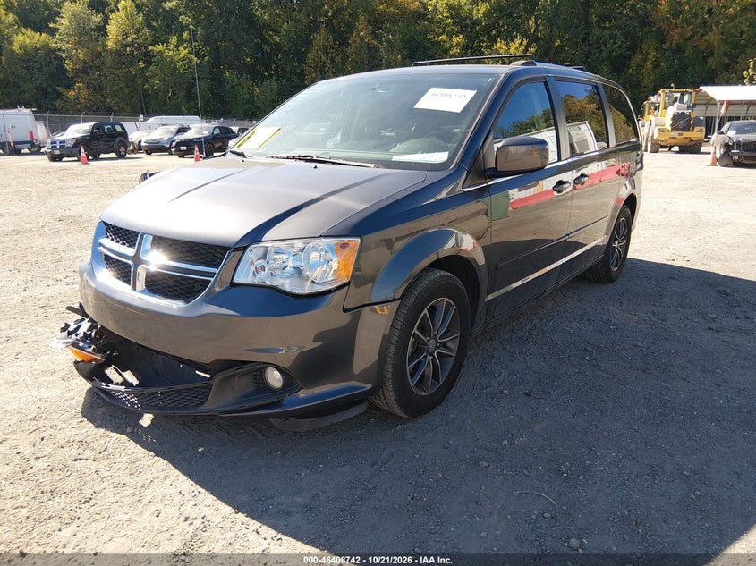 2017 Dodge Grand Caravan Sxt, Удар спереди, IAAI, VIN 2C4RDGCGXHR859675 — фото 2