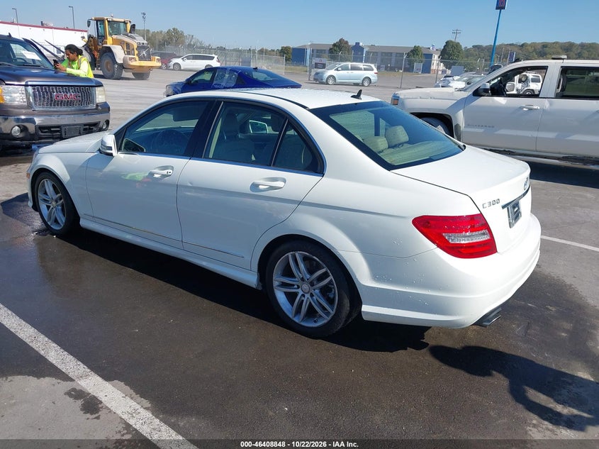 Vin: wddgf8bb0ca687902, lot: 46909206, mercedes-benz c 300 sport 4matic 20123