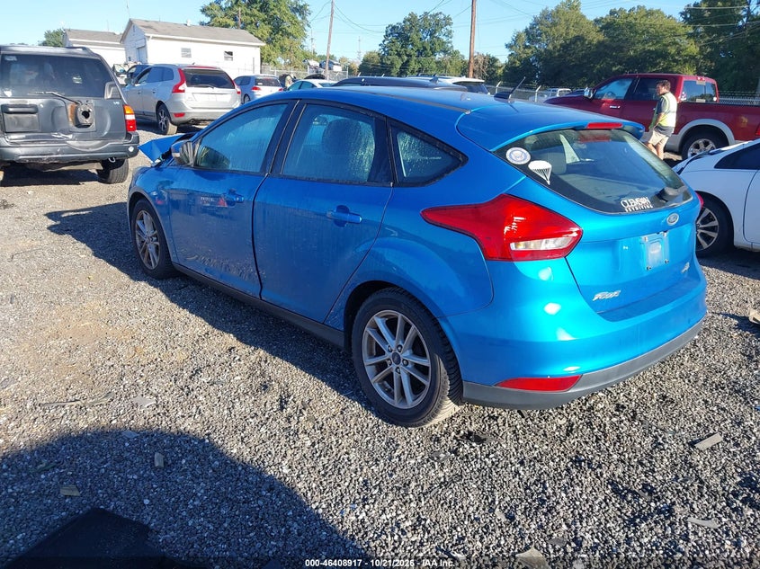 Vin: 1fadp3k27fl252323, lot: 46909276, ford focus se 20153