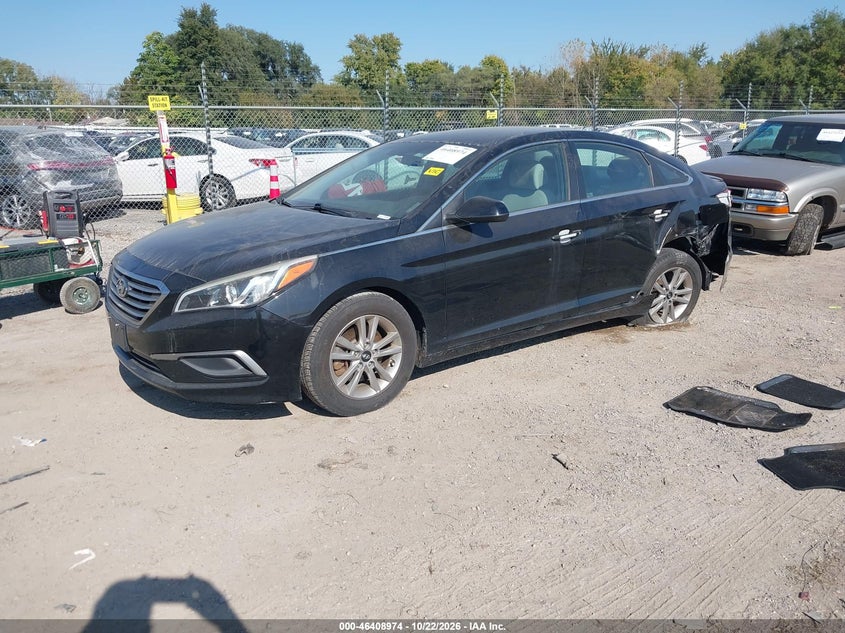 Vin: 5npe24af7gh406333, lot: 46909332, hyundai sonata 20162