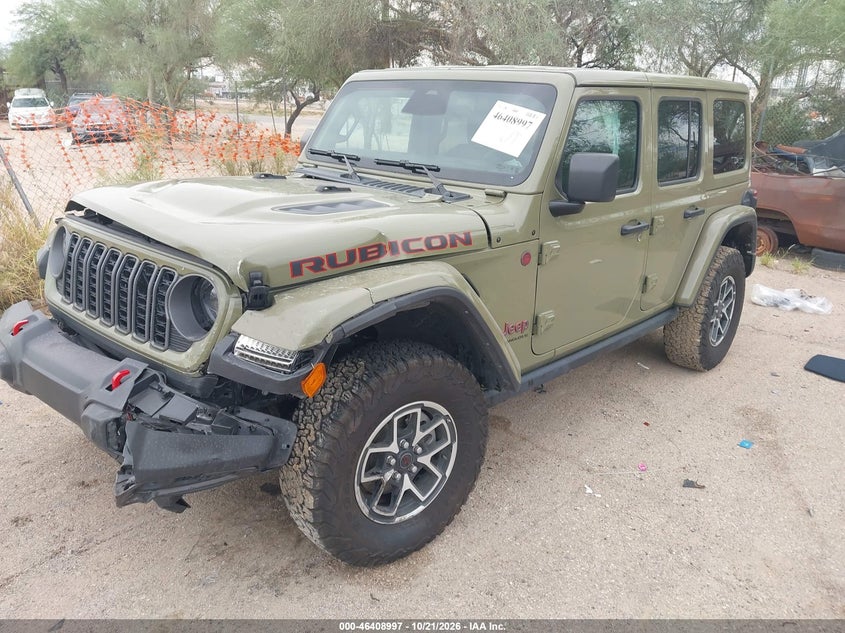 Vin: 1c4pjxfg8tw189538, lot: 46909355, jeep wrangler rubicon 4x4 20262