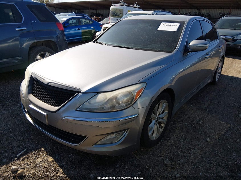 Vin: kmhgc4dd5du242593, lot: 46909357, hyundai genesis 3.8 20132