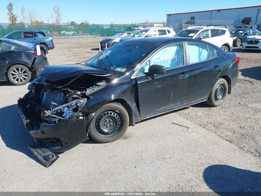 2021 Subaru Impreza Sedan, Front End, IAAI, VIN 4S3GKAB6XM3600805 — photo 2
