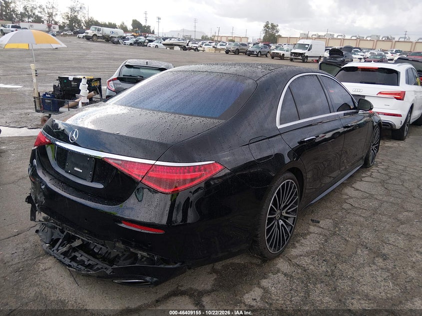 Vin: w1k6g6db0na143798, lot: 46909513, mercedes-benz s 500 4matic 20224