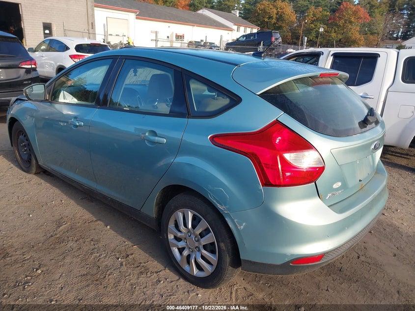 Vin: 1fahp3k20cl255612, lot: 46909535, ford focus se 20123