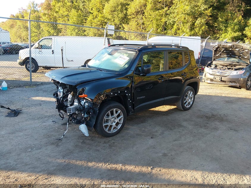 Vin: zacnjdb11ppp43669, lot: 46909565, jeep renegade latitude 4x4 20232