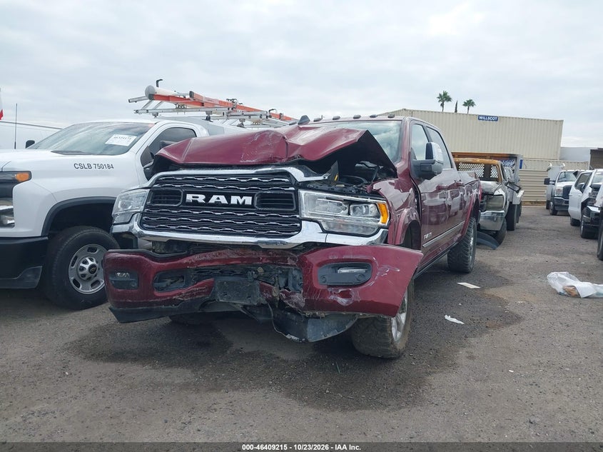 Vin: 3c6ur5sl6rg105038, lot: 46909573, ram 2500 limited  4x4 6'4 box 20242