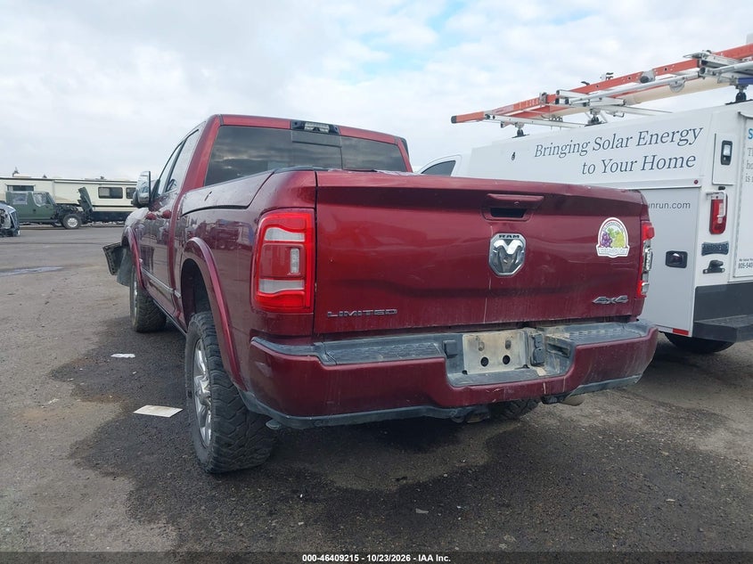 Vin: 3c6ur5sl6rg105038, lot: 46909573, ram 2500 limited  4x4 6'4 box 20243