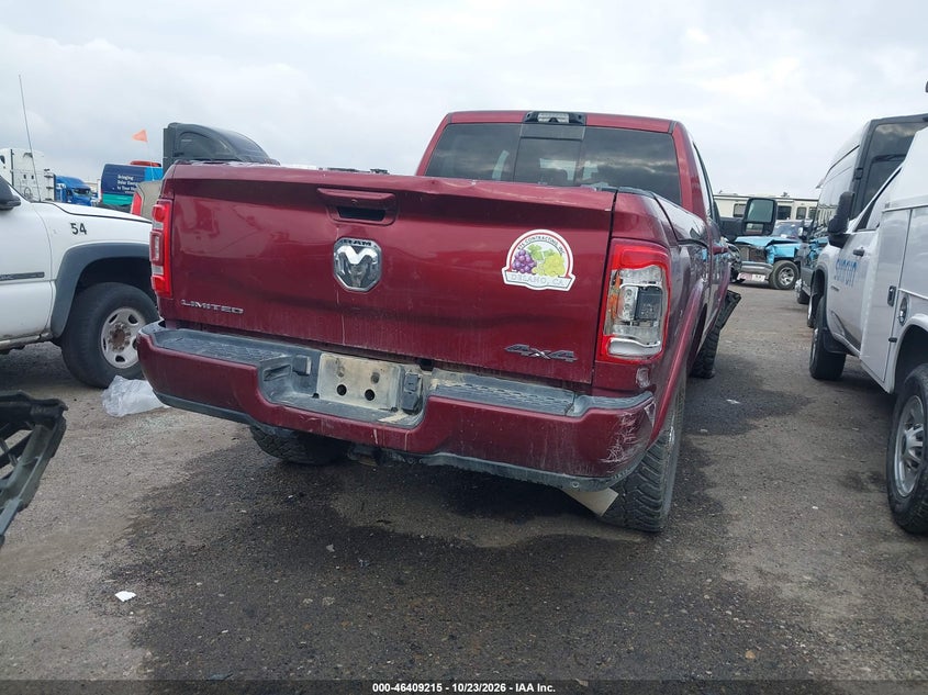 Vin: 3c6ur5sl6rg105038, lot: 46909573, ram 2500 limited  4x4 6'4 box 20244