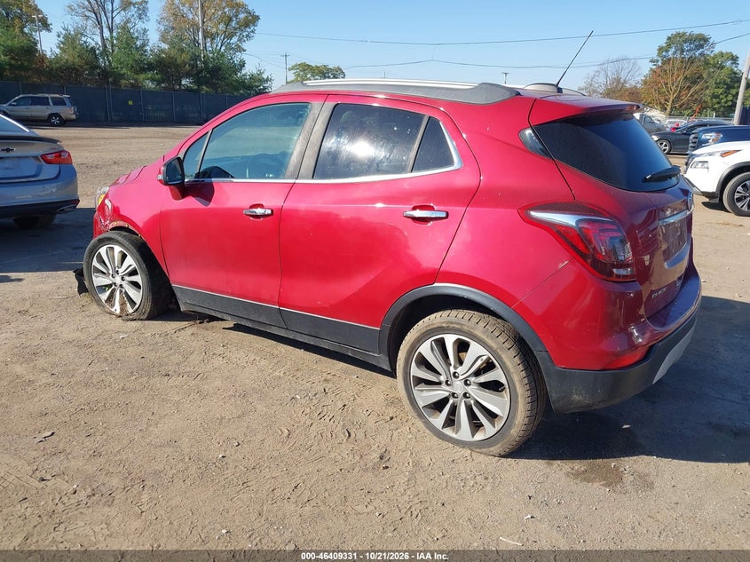 Vin: kl4cjesb9hb134540, lot: 46909689, buick encore preferred 20173