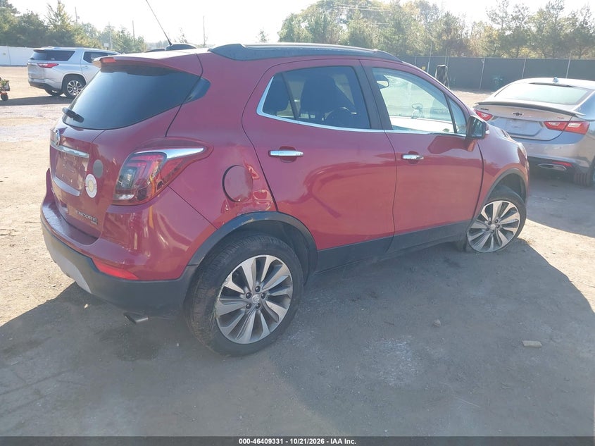 Vin: kl4cjesb9hb134540, lot: 46909689, buick encore preferred 20174
