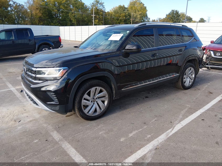 2021 Volkswagen Atlas 3.6L V6 Sel, Rear, IAAI, VIN 1V2BR2CA4MC505976 — photo 2