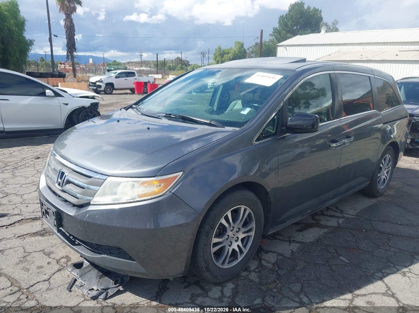 Vin: 5fnrl5h66db034617, lot: 46909794, honda odyssey ex-l 20132