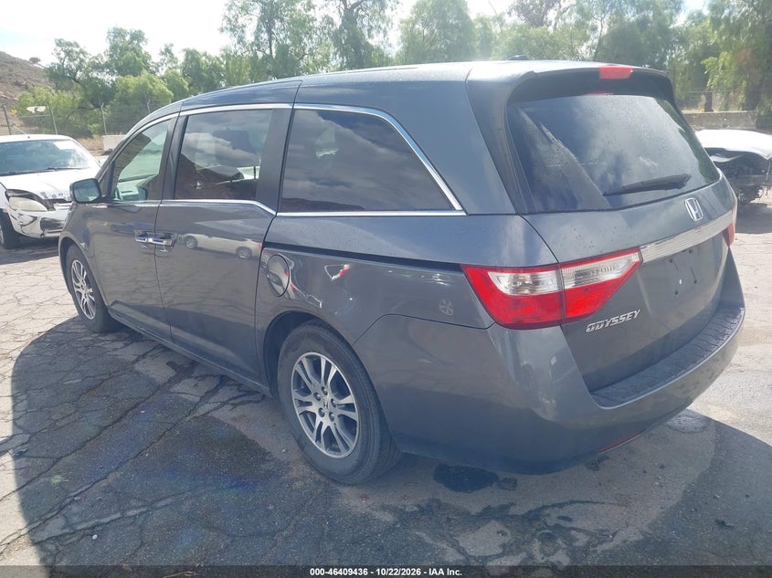 Vin: 5fnrl5h66db034617, lot: 46909794, honda odyssey ex-l 20133