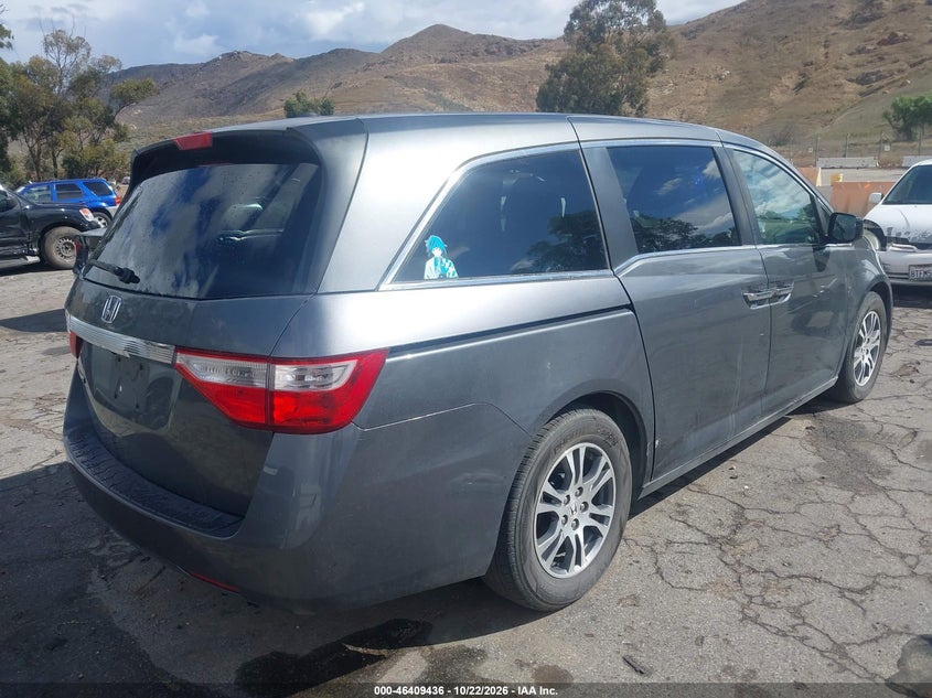 Vin: 5fnrl5h66db034617, lot: 46909794, honda odyssey ex-l 20134