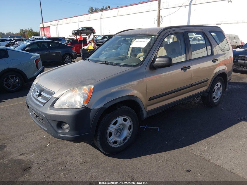 2006 Honda Cr-V Lx, Правый бок, IAAI, VIN JHLRD78526C028655 — фото 2
