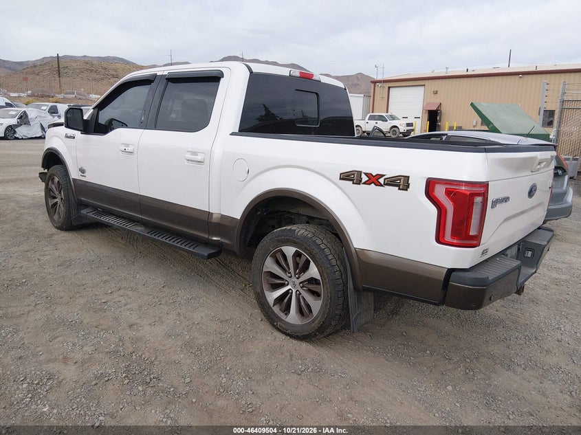 Vin: 1ftew1egxfkd85757, lot: 46909862, ford f-150 king ranch 20153