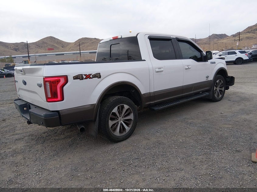 Vin: 1ftew1egxfkd85757, lot: 46909862, ford f-150 king ranch 20154