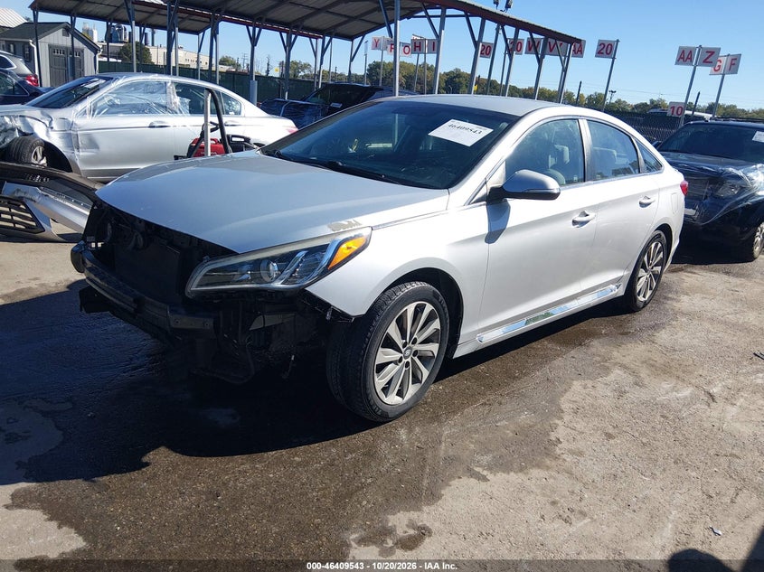 Vin: 5npe34af9gh426404, lot: 46909901, hyundai sonata sport 20162
