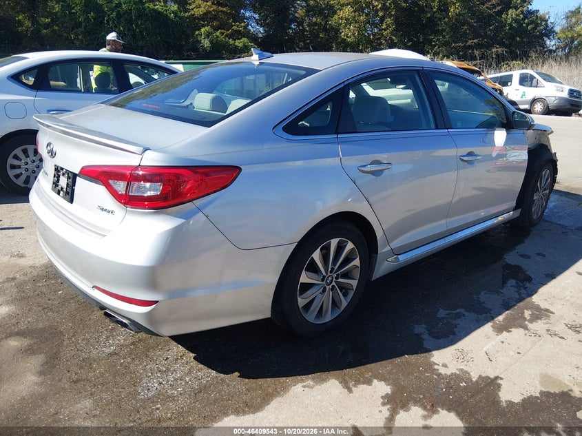 Vin: 5npe34af9gh426404, lot: 46909901, hyundai sonata sport 20164