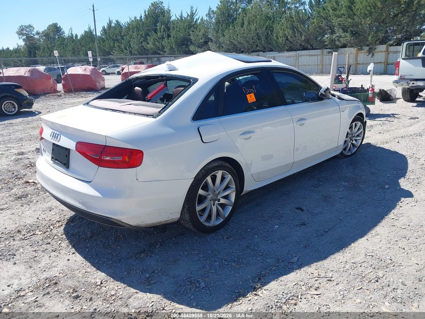 Vin: wauafafl0en003773, lot: 46909917, audi a4 2.0t premium 20144