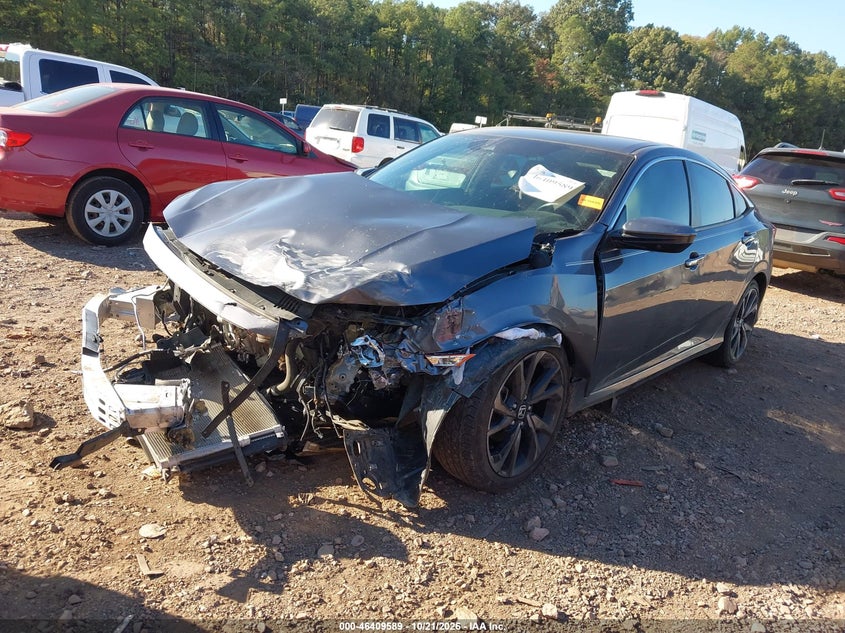 2021 Honda Civic Sport, Front End, IAAI, VIN 2HGFC2F84MH520084 — photo 2