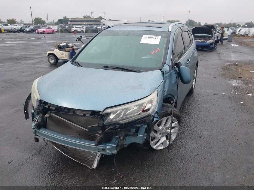 Vin: 2hkrm3h77fh525552, lot: 46910005, honda cr-v ex-l 20152