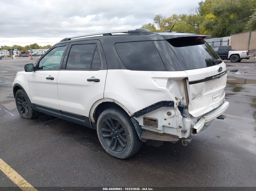 Vin: 1fm5k8d80fgb42097, lot: 46910021, ford explorer xlt 20153