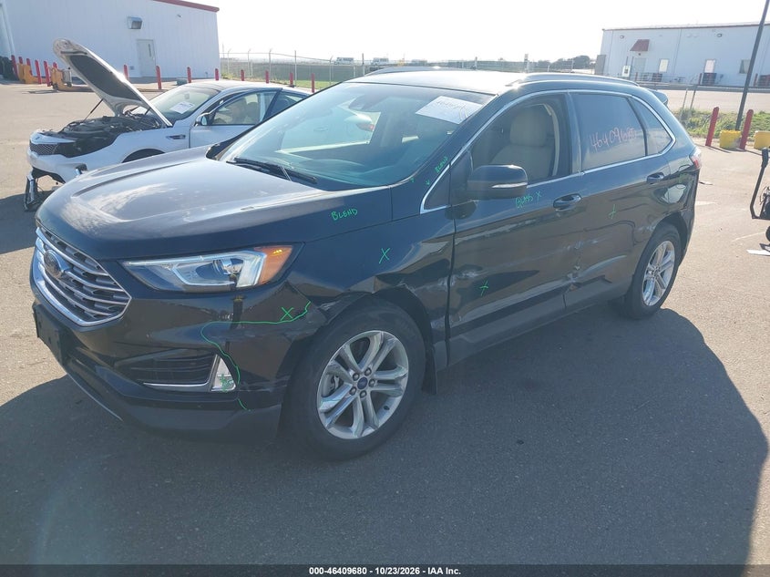 Vin: 2fmpk4j95kbb08639, lot: 46910038, ford edge sel 20192