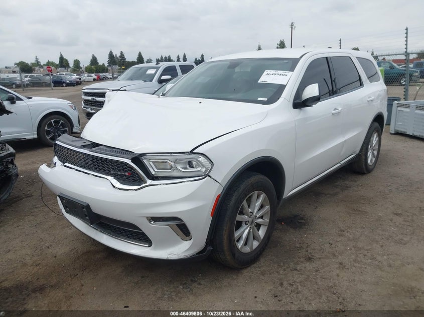Vin: 1c4rdhag1mc519570, lot: 46910164, dodge durango sxt rwd 20212