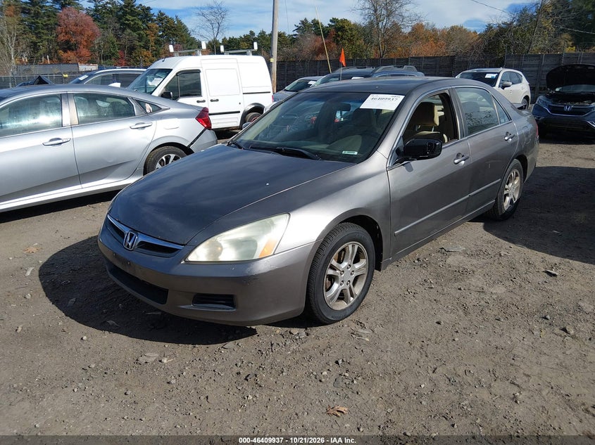 2007 Honda Accord 2.4 Ex, Удар сзади, IAAI, VIN 1HGCM56727A102103 — фото 2