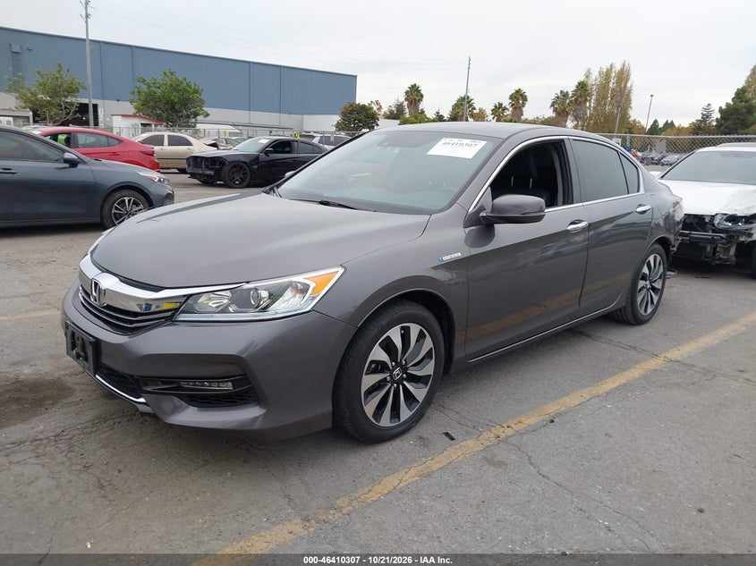 Vin: jhmcr6f52hc003449, lot: 46910665, honda accord hybrid ex-l 20172