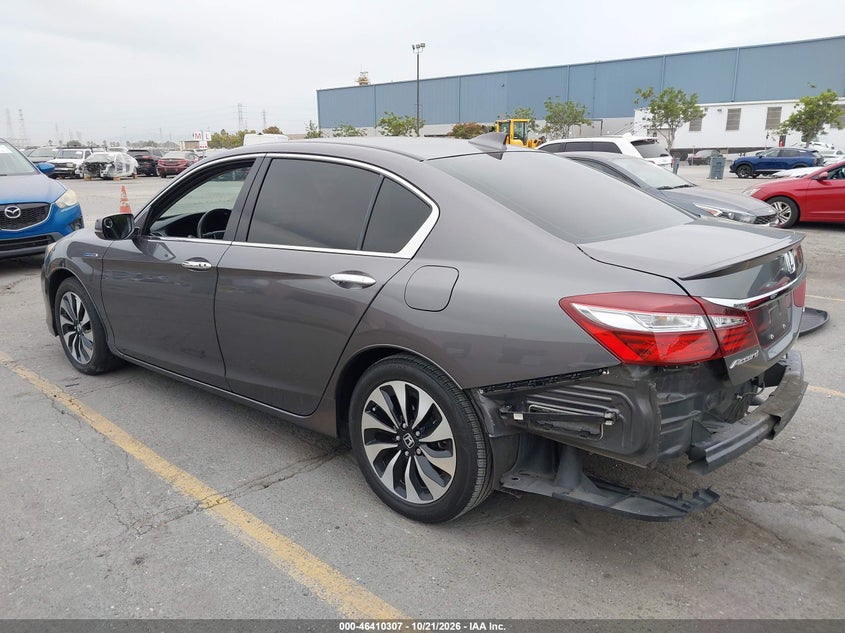 Vin: jhmcr6f52hc003449, lot: 46910665, honda accord hybrid ex-l 20173