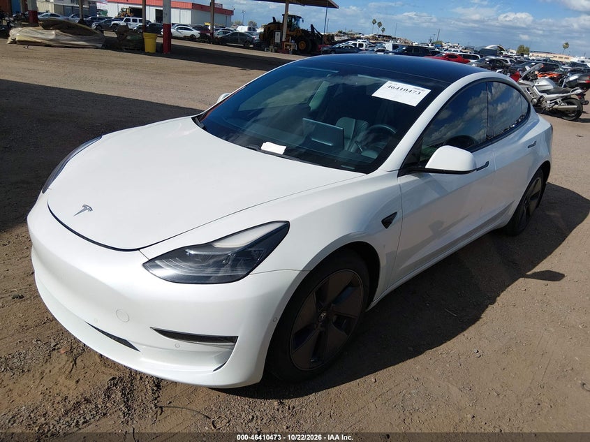 Vin: 5yj3e1ea9mf929925, lot: 46910831, tesla model 3 standard range plus rear-wheel drive 20212