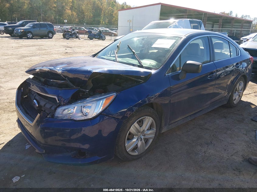 2015 Subaru Legacy 2.5I, Front End, IAAI, VIN 4S3BNAA64F3023968 — photo 2
