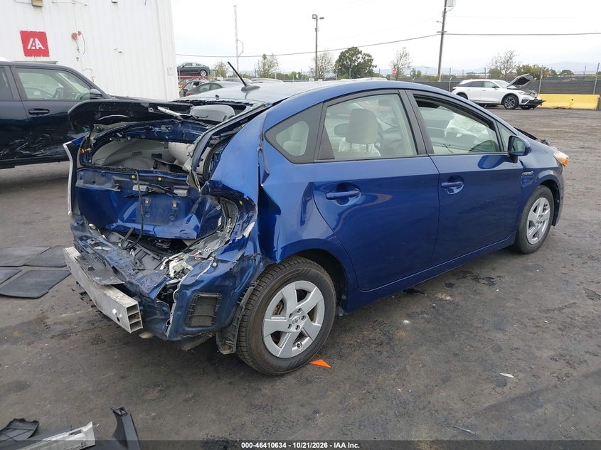 Vin: jtdkn3du2b0292858, lot: 46910992, toyota prius three 20114