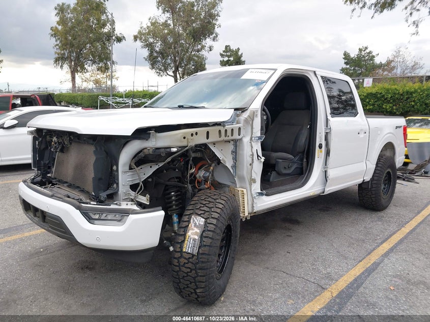 Vin: 1ftfw1c85nkd92825, lot: 46911045, ford f-150 xlt 20222