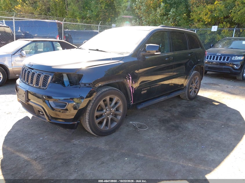 2017 Jeep Grand Cherokee Limited 75Th Anniversary Edition 4X4, Front End, IAAI, VIN 1C4RJFBG7HC668857 — photo 2