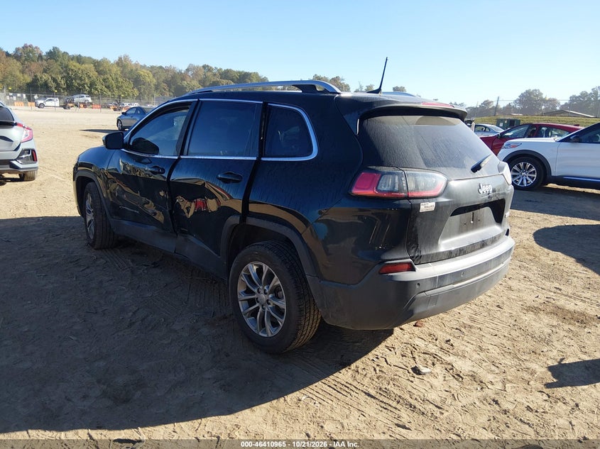 Vin: 1c4pjllb2md140821, lot: 46911331, jeep cherokee latitude plus fwd 20213