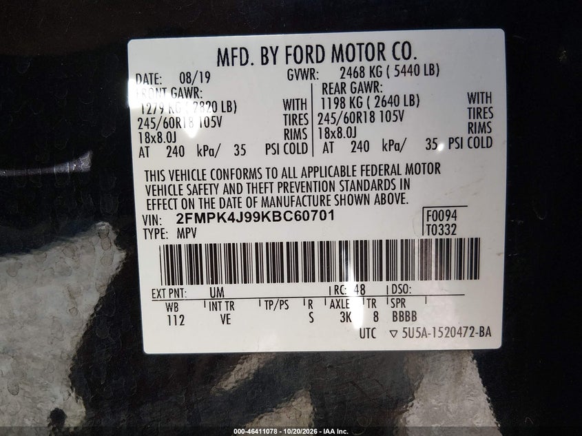2019 FORD EDGE SEL · Photo 9