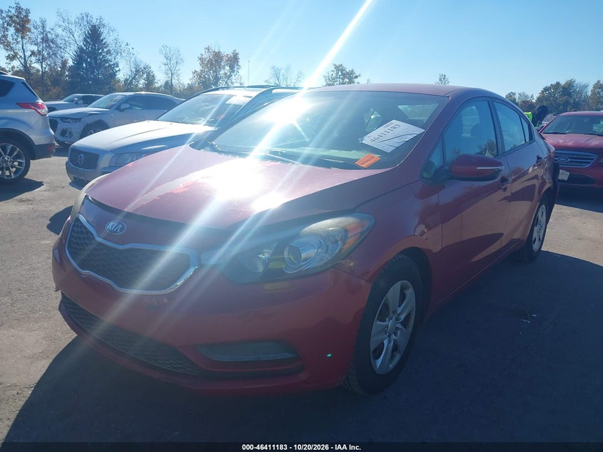 Vin: knafx4a60f5430491, lot: 46911549, kia forte lx 20152