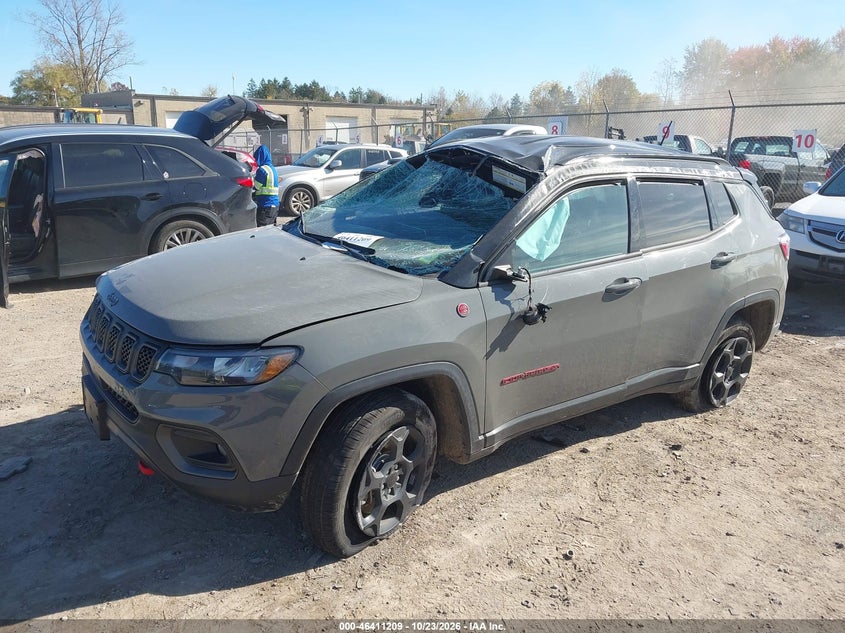 Vin: 3c4njddn7pt510911, lot: 46911575, jeep compass trailhawk 4x4 20232