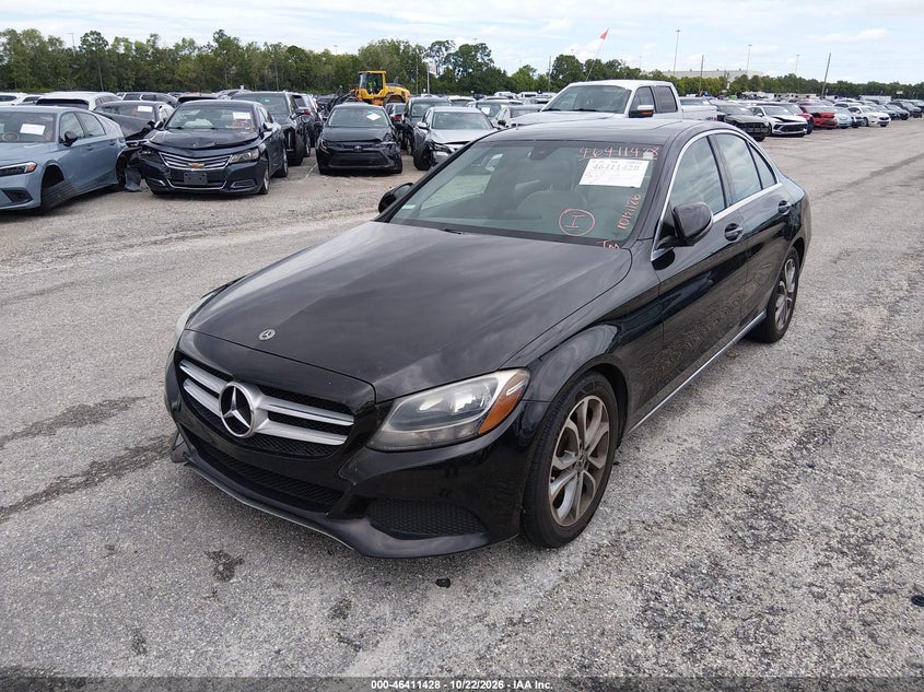Vin: 55swf4jb2ju237414, lot: 46911794, mercedes-benz c 300 20182